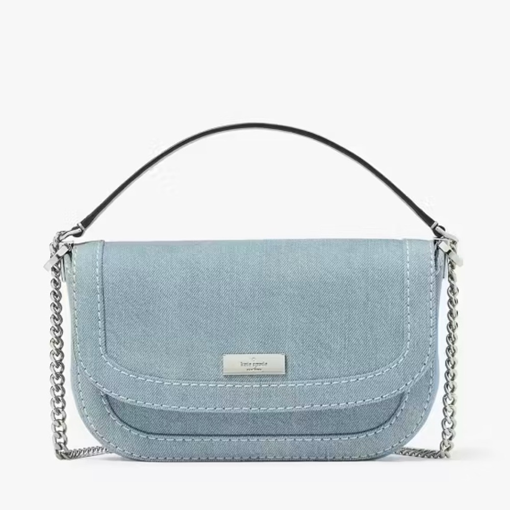 Kate Spade Krista Denim Chain Crossbody nwt
